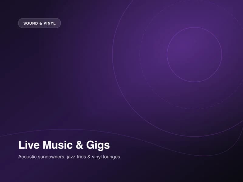Live Gigs & Music — curated spots and experiences